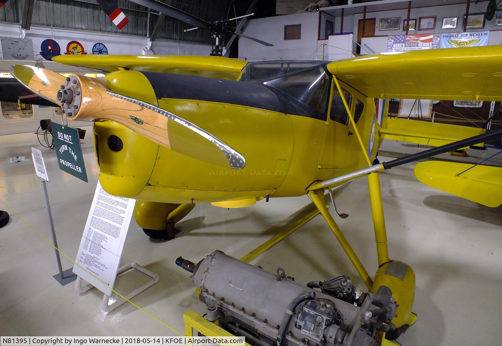 N81395, 1946 Fairchild 24W-46 C/N W46295, Fairchild UC-61K Forwarder (Argus III), rebuilt from original Model 24W-46, at the Combat Air Museum, Topeka KS