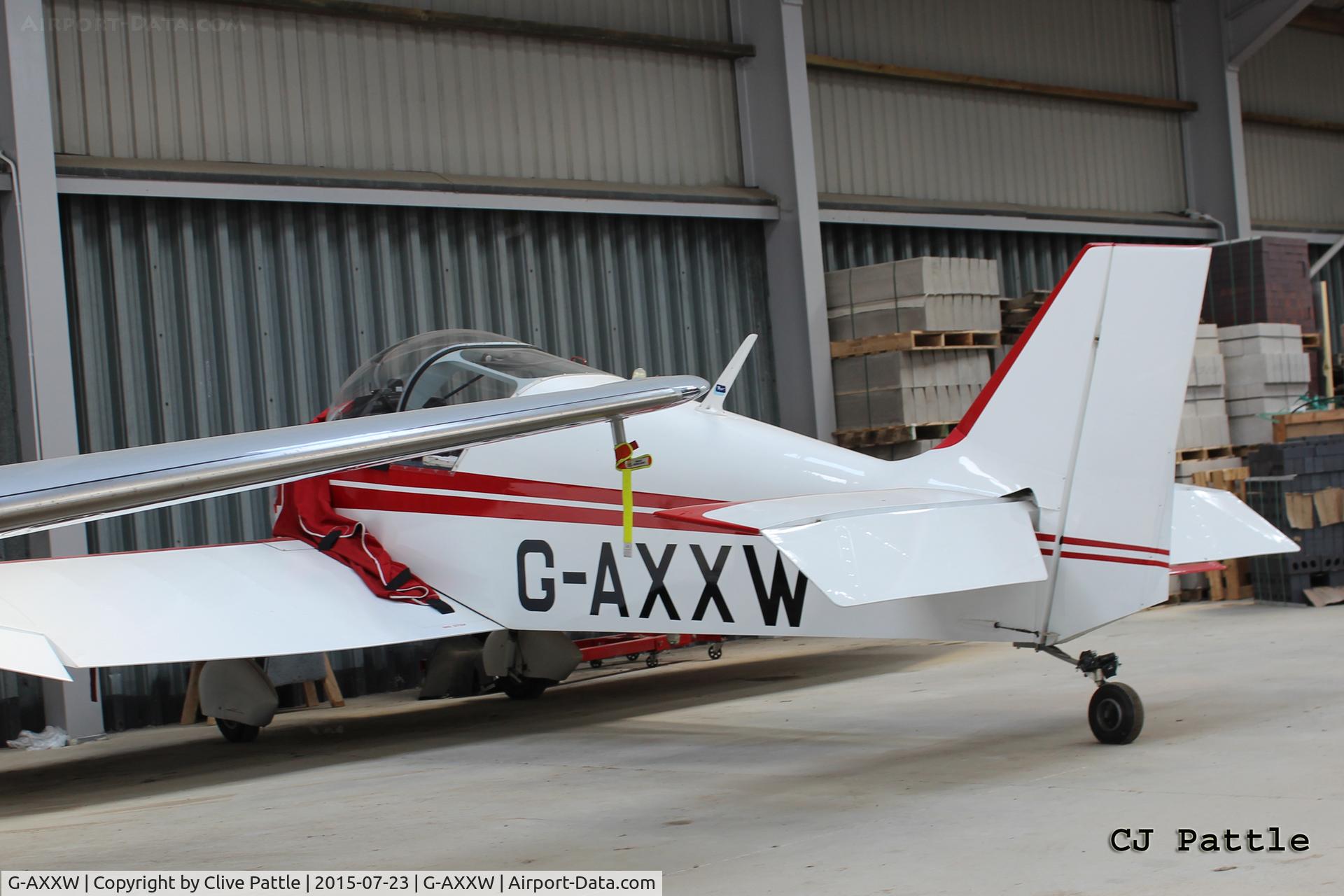 G-AXXW, 1957 SAN Jodel D-117 C/N 632, Hangared at Turweston airfield EGBT