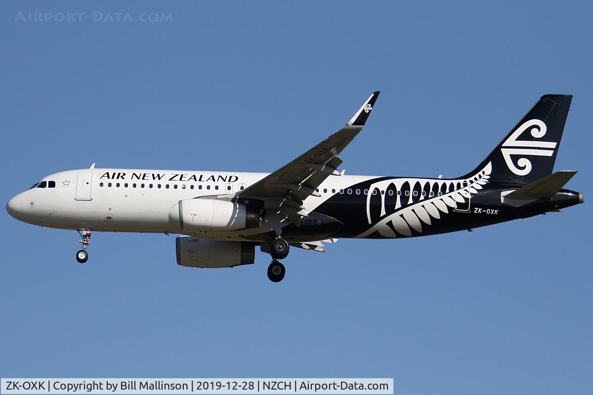ZK-OXK, 2015 Airbus A320-232 C/N 6706, NZ621 from AKL