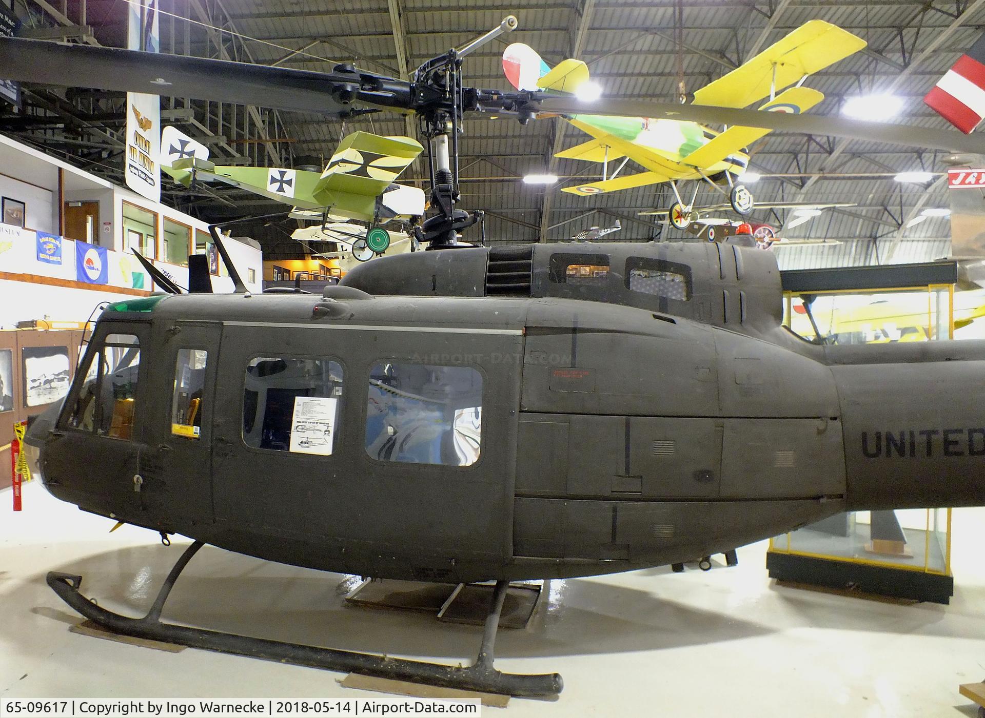 65-09617, 1965 Bell UH-1H Iroquois C/N 4661, Bell UH-1H Iroquois (upgraded from UH-1D) at the Combat Air Museum, Topeka KS