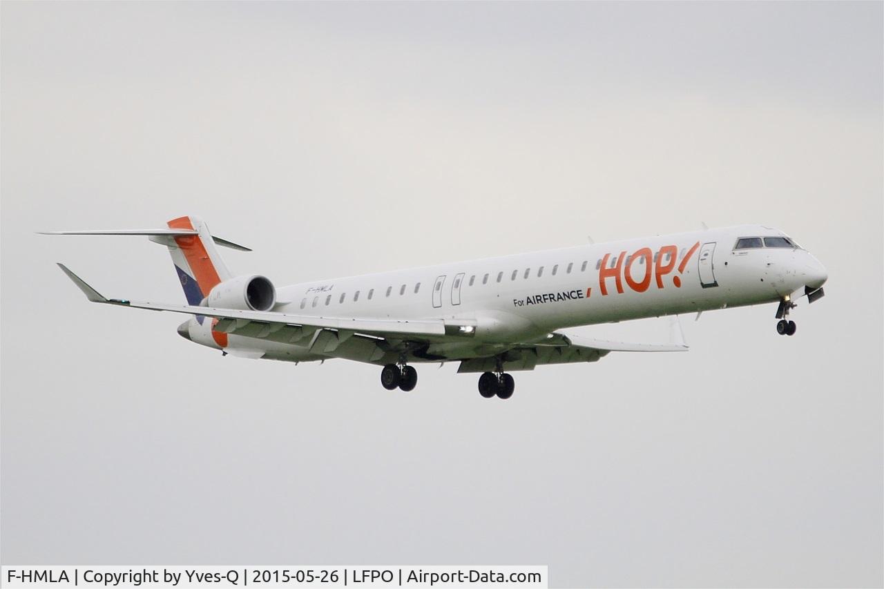 F-HMLA, 2010 Bombardier CRJ-1000EL NG (CL-600-2E25) C/N 19004, Bombardier CRJ-1000EL NG, Short approach rwy 06, Paris-Orly airport (LFPO-ORY)