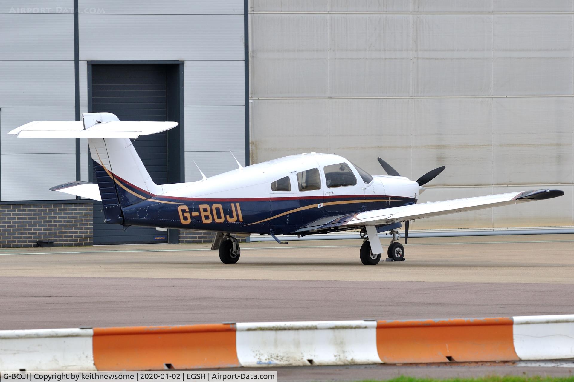 G-BOJI, 1979 Piper PA-28RT-201 Arrow IV C/N 28R-7918221, Parked at Norwich.