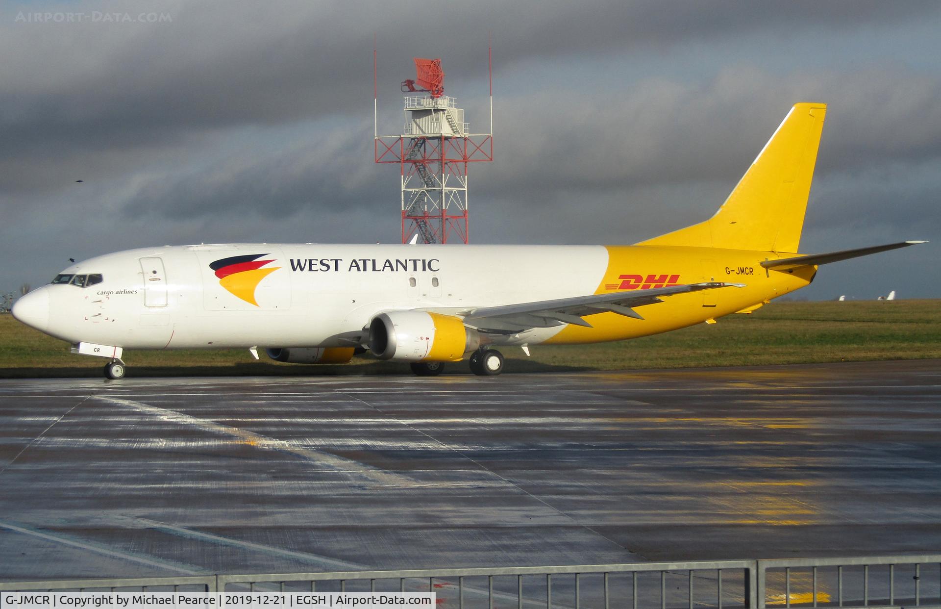 G-JMCR, 1992 Boeing 737-4Q8(SF) C/N 25372, Preparing for an air test and departure to Leipzig (LEJ) following maintenance.