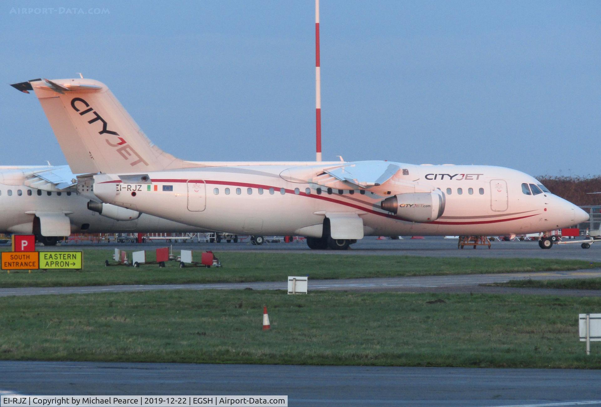 EI-RJZ, 1998 BAe Systems Avro 146-RJ85A C/N E.2326, On the Eastern Apron following some minor maintenance work.