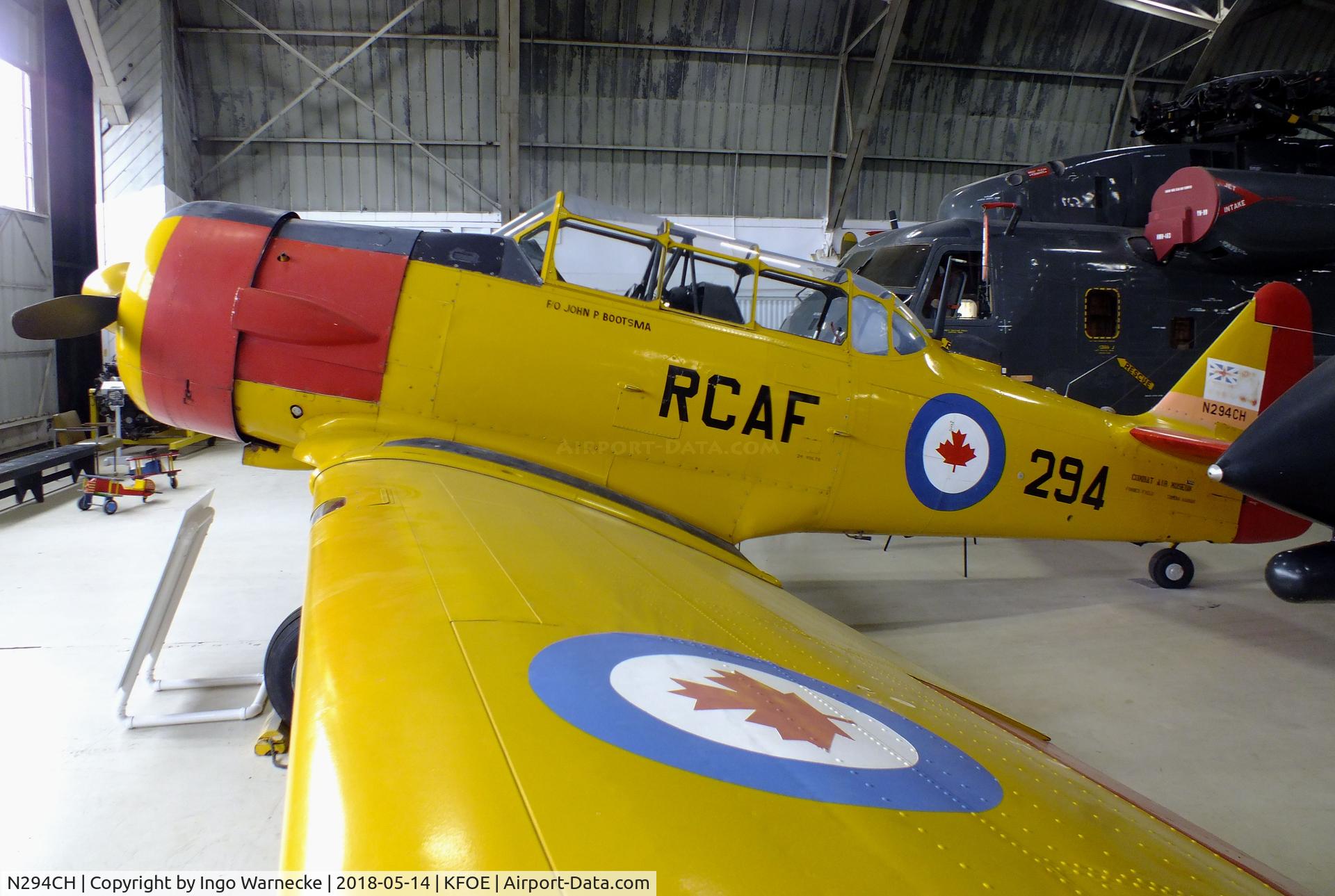 N294CH, 1947 Canadian Car & Foundry Harvard MK IV C/N CCF4-85, Canadian Car & Foundry (CCF) Harvard Mk4 (North American T-6) at the Combat Air Museum, Topeka KS