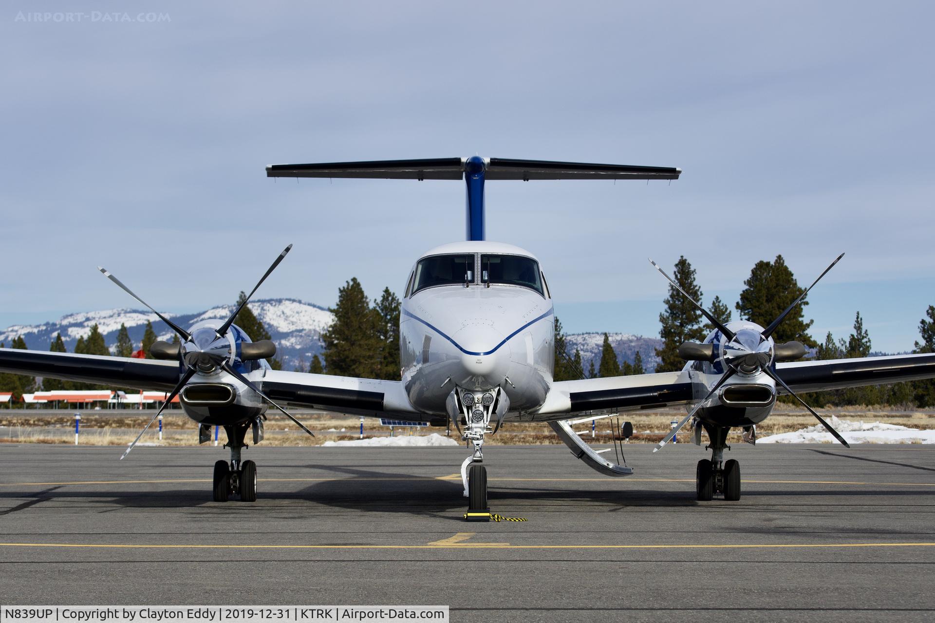 N839UP, 2015 Beechcraft B300 King Air 350i C/N FL-984, Truckee Airport California 2019.