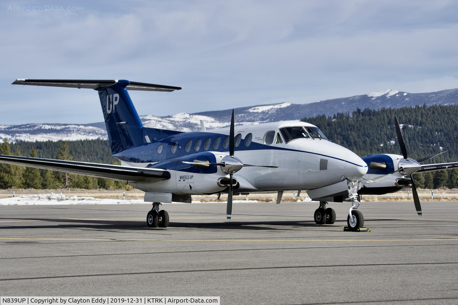 N839UP, 2015 Beechcraft B300 King Air 350i C/N FL-984, Truckee Airport California 2019.