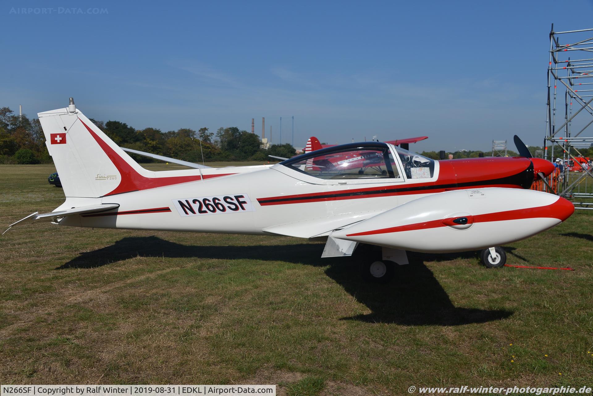 N266SF, 1969 SIAI-Marchetti SF-260 C/N 2-29, SIAI-Marchetti SF260 - Private - 2-29 - N266SF - 31.08.2019 - EDKL