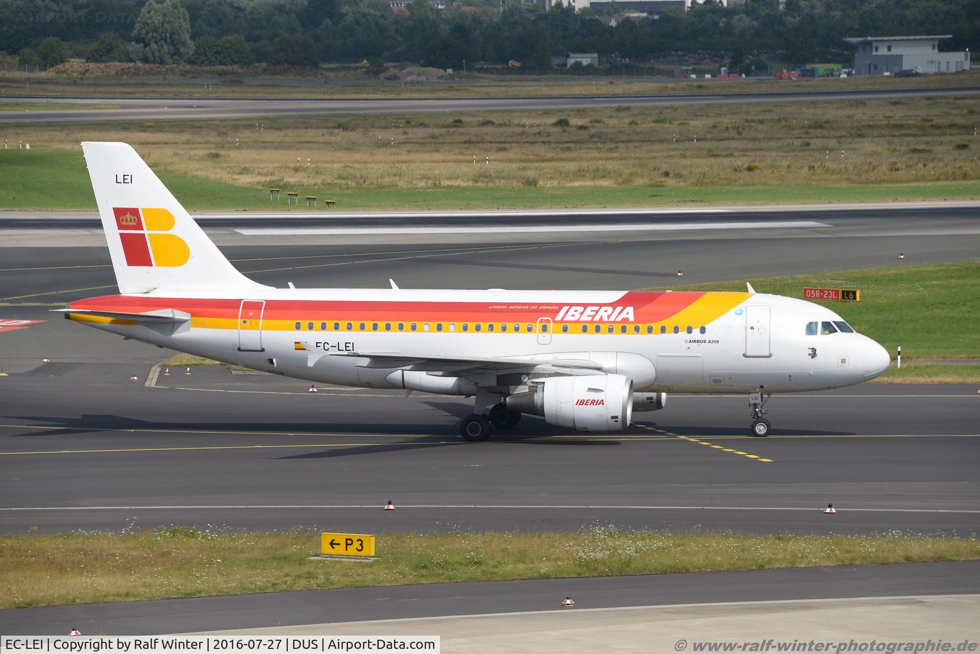 EC-LEI, 2008 Airbus A319-111 C/N 3744, Airbus A319-111 - IB IBE Iberia 'Vision Europeo' - 3744 - EC-LEI - 27.07.2016 - DUS