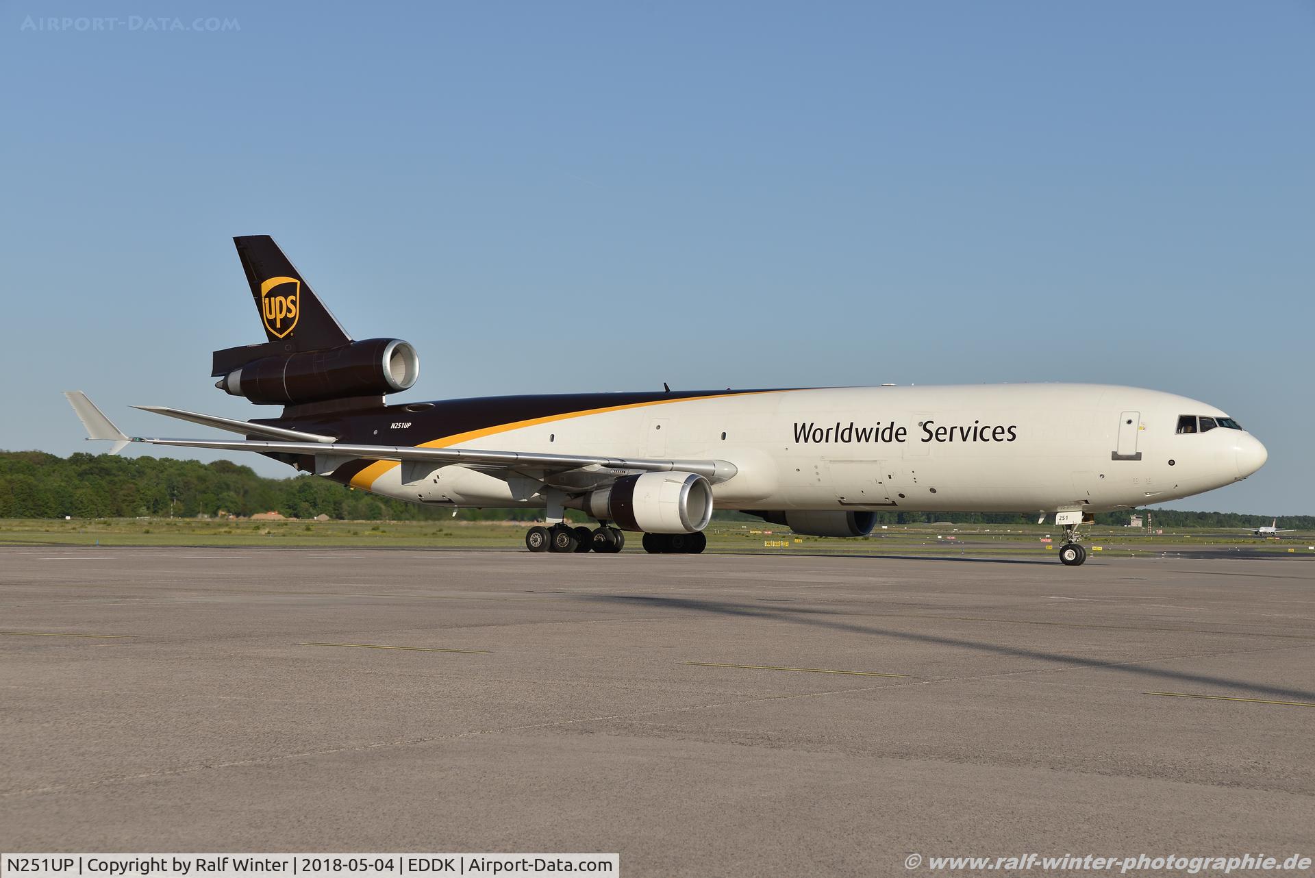 N251UP, 1995 McDonnell Douglas MD-11F C/N 48744, McDonnell Douglas MD-11F - 5X UPS United Parcel Service - 592 - N251UP - 04.05.2018- CGN