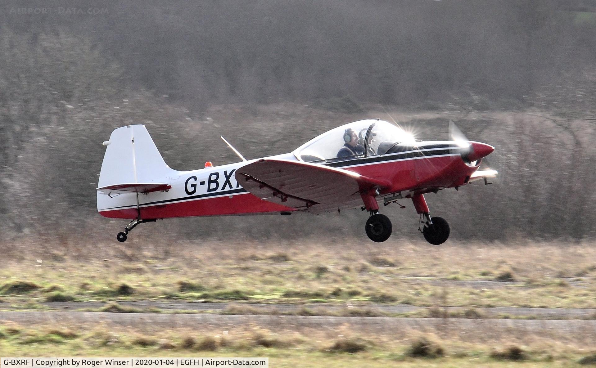 G-BXRF, 1965 Scintex CP-1310 C3 Super Emeraude C/N 935, Resident Super Emeraude departing Runway 28.