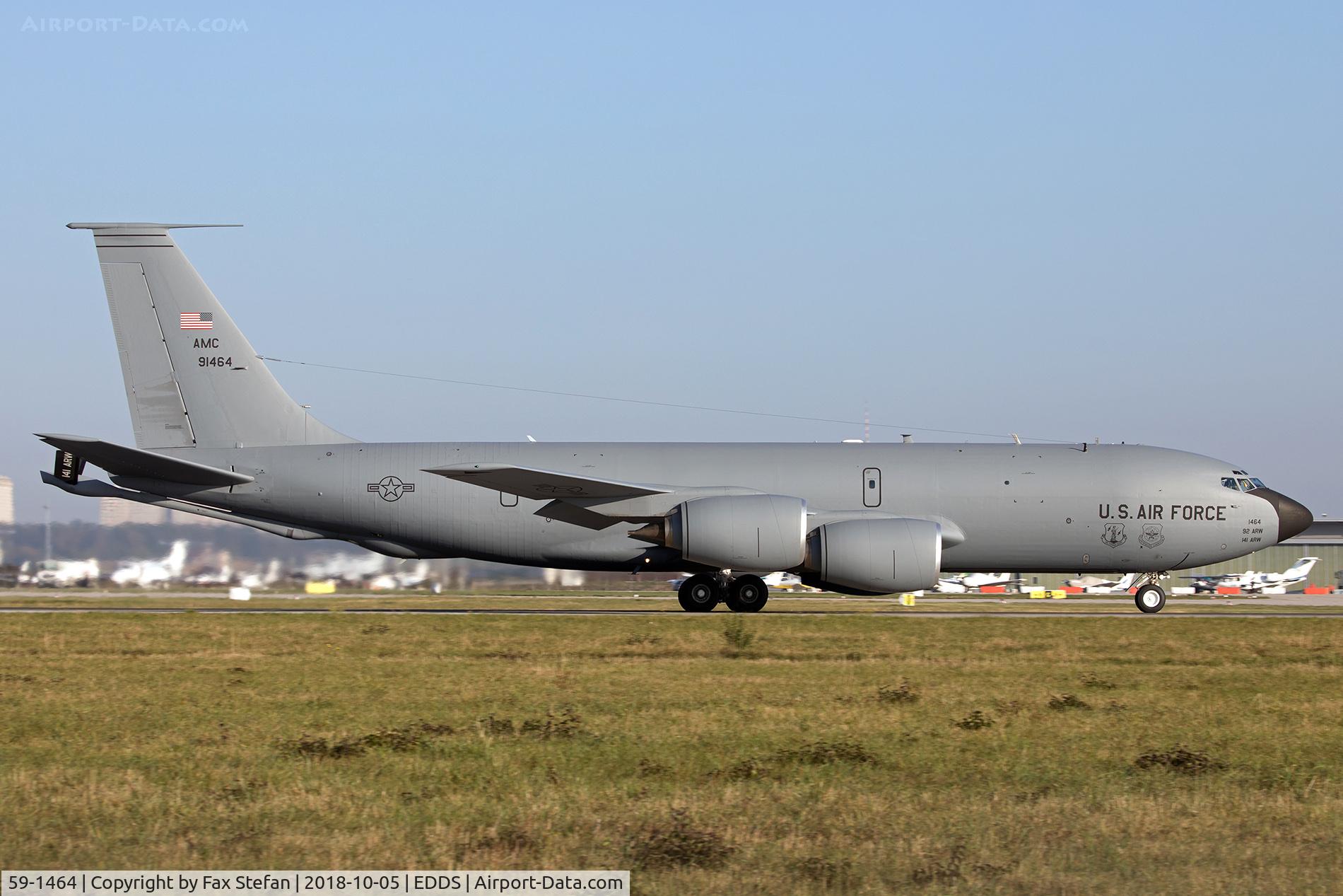 59-1464, 1959 Boeing KC-135T Stratotanker C/N 17952, dep Stuttgart