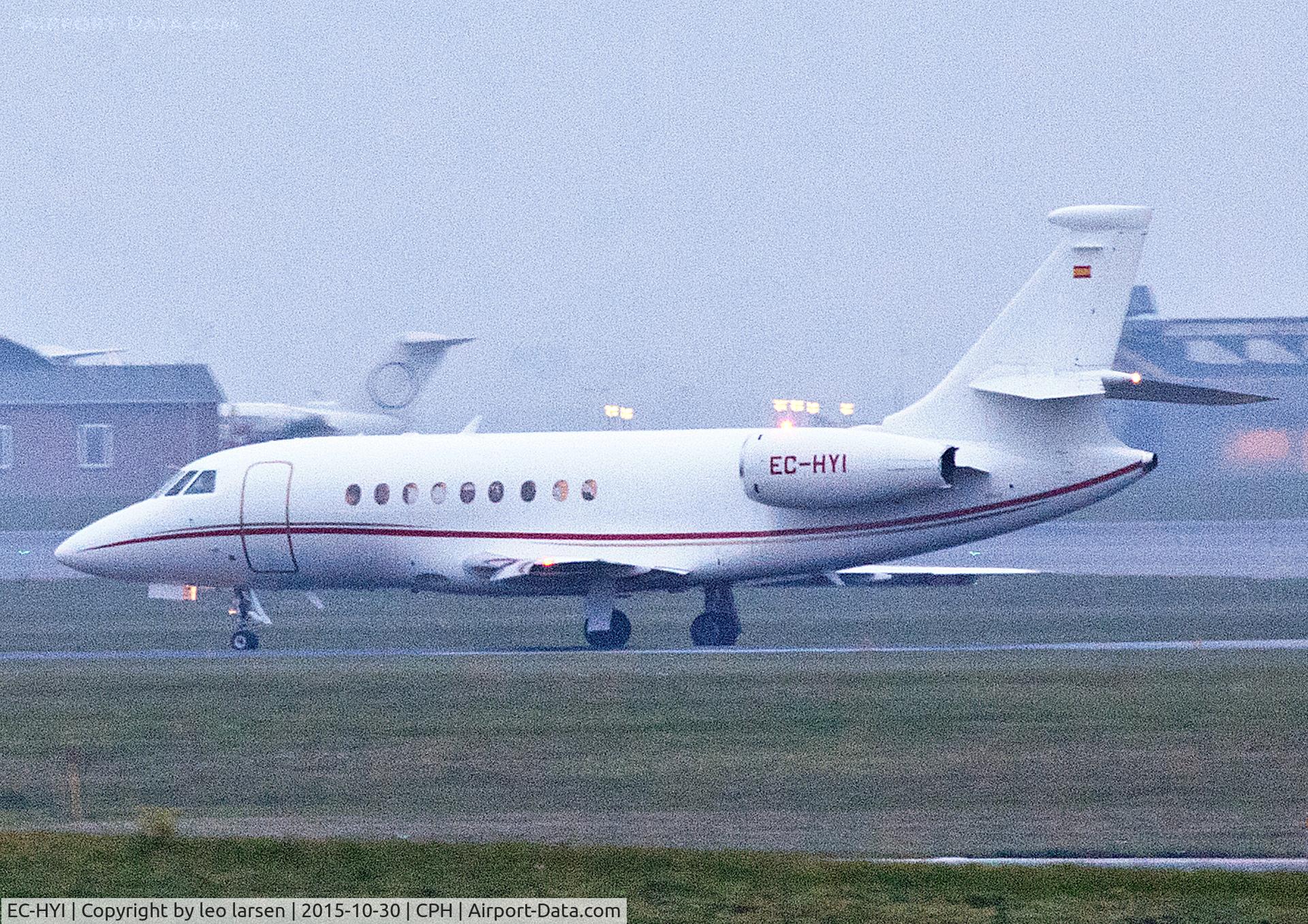 EC-HYI, Dassault Falcon 2000 C/N 150, Copenhagen 30.10.2015