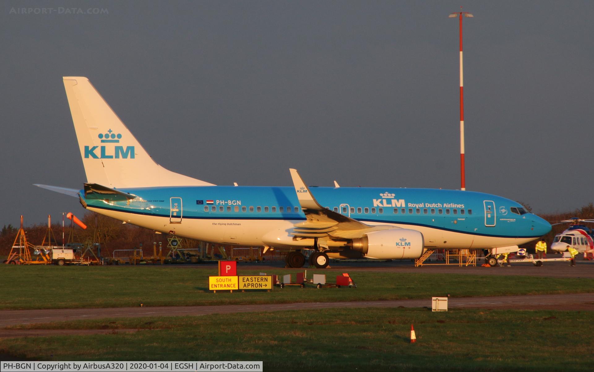 PH-BGN, 2011 Boeing 737-7K2 C/N 38125, Emerged from paint shop in the latest KLM Livery