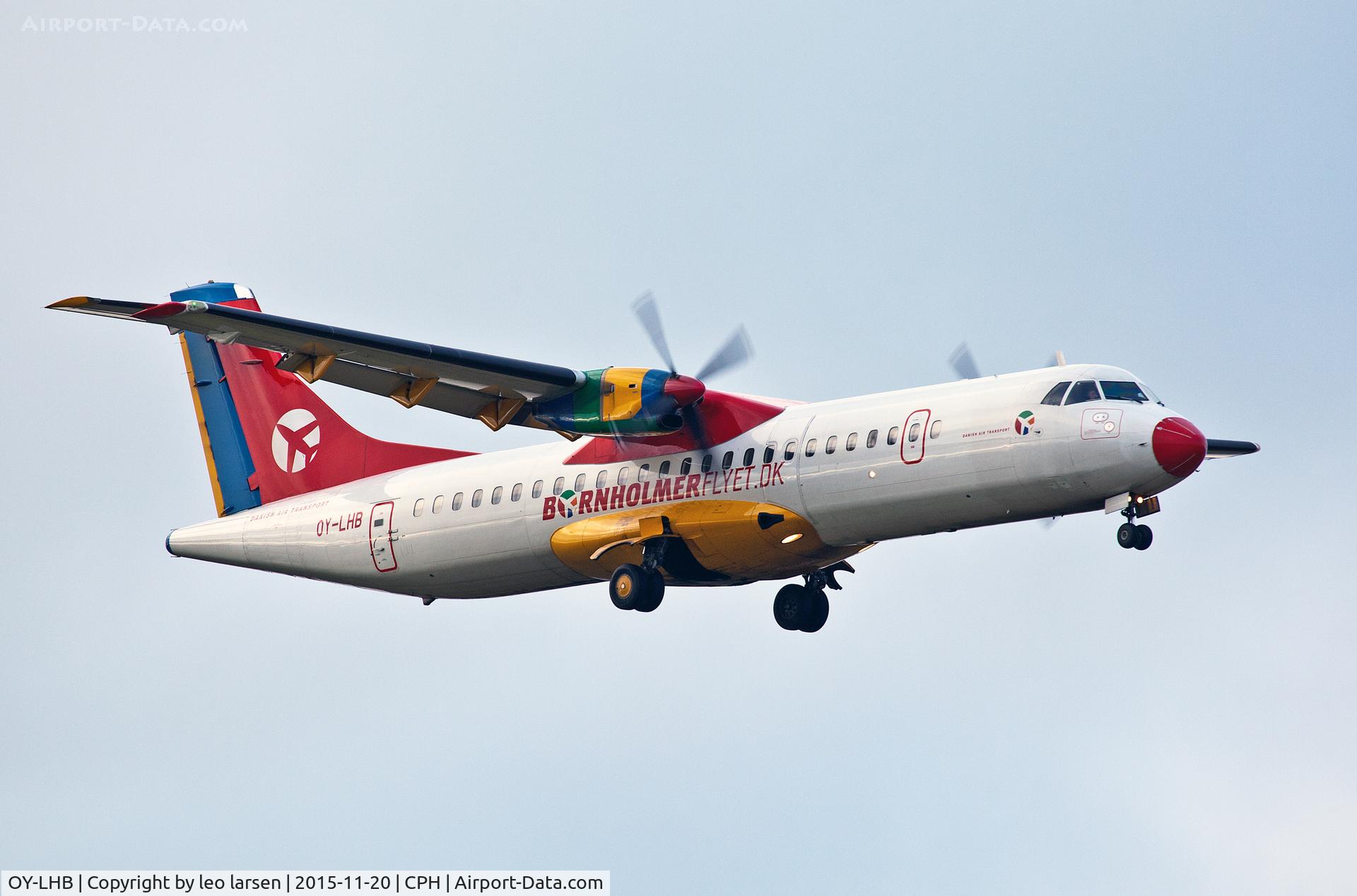 OY-LHB, 1997 ATR 72-202 C/N 496, Copenhagen 20.11.2015 