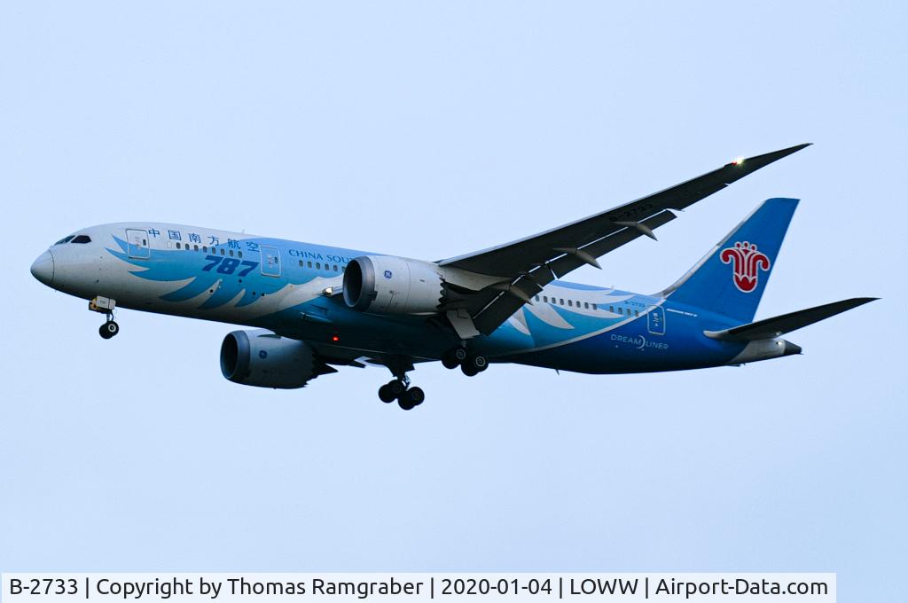 B-2733, 2013 Boeing 787-8 Dreamliner C/N 34927, China Southern Airlines Boeing 787-8 Dreamliner