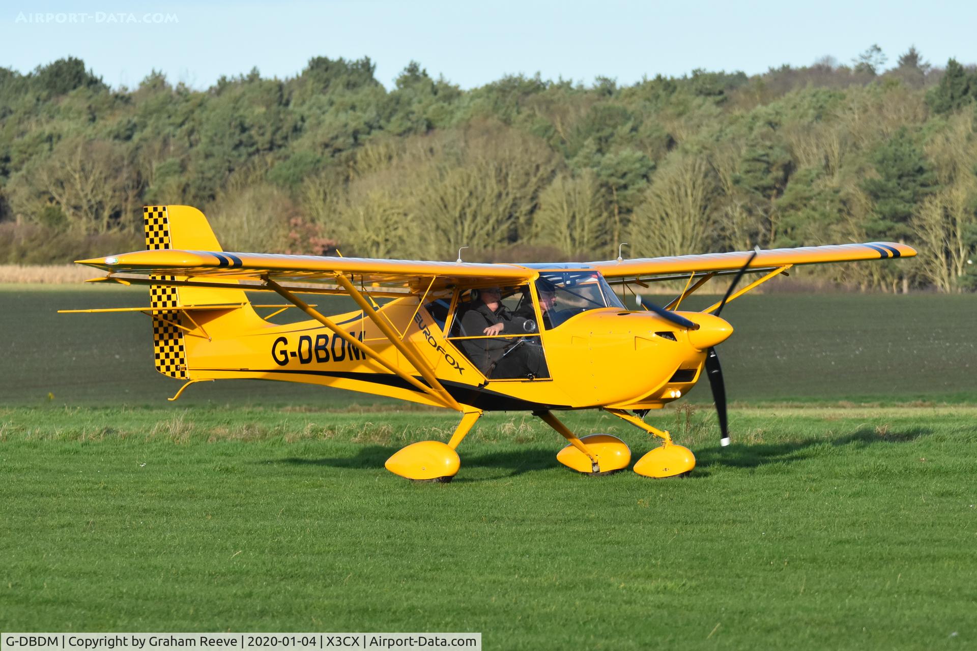 G-DBDM, 2019 Ascent Industries EuroFOX 3K C/N 56919, Just landed at Northrepps.