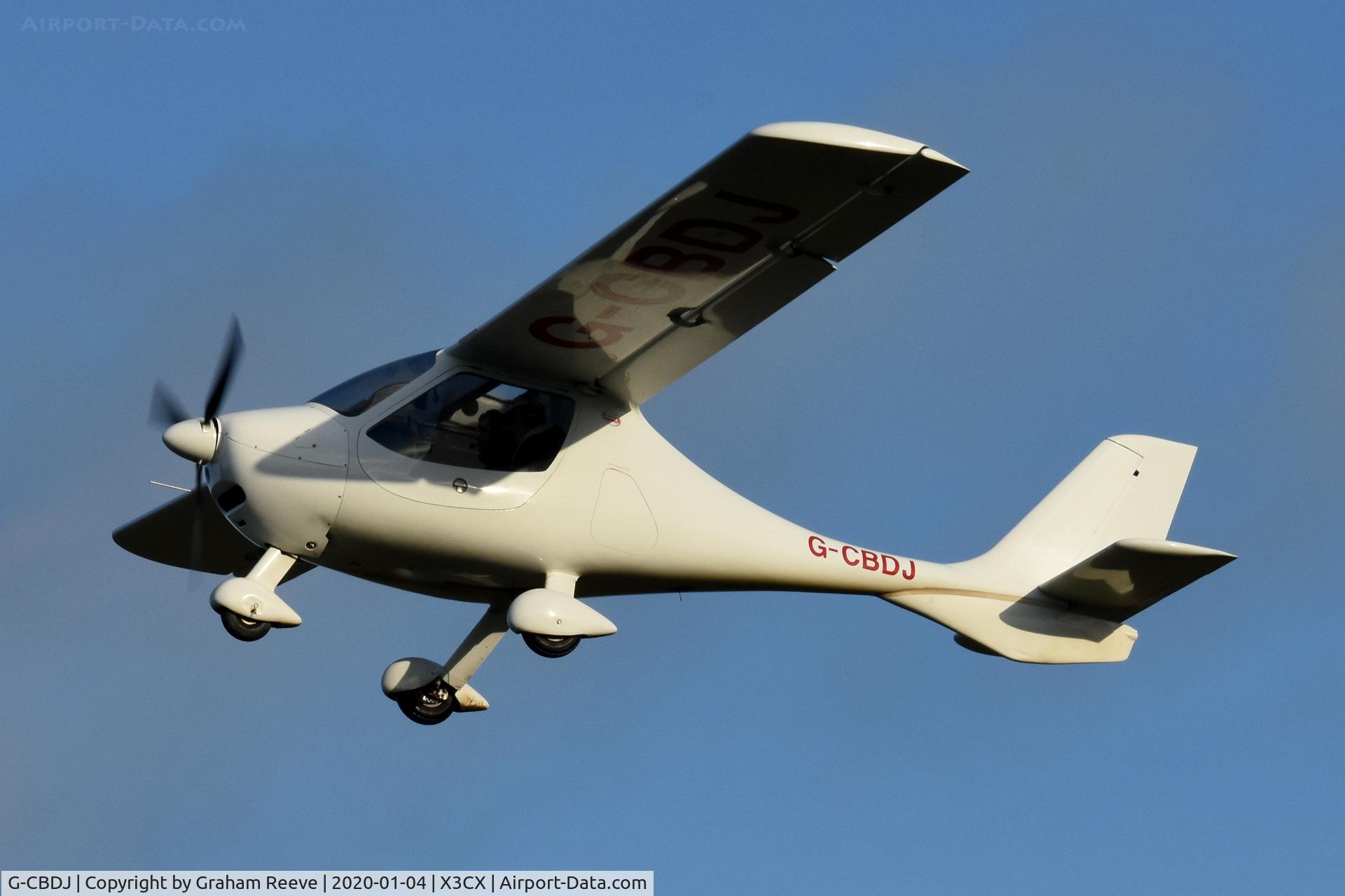 G-CBDJ, 2001 Flight Design CT2K C/N 7850, Departing from Northrepps.