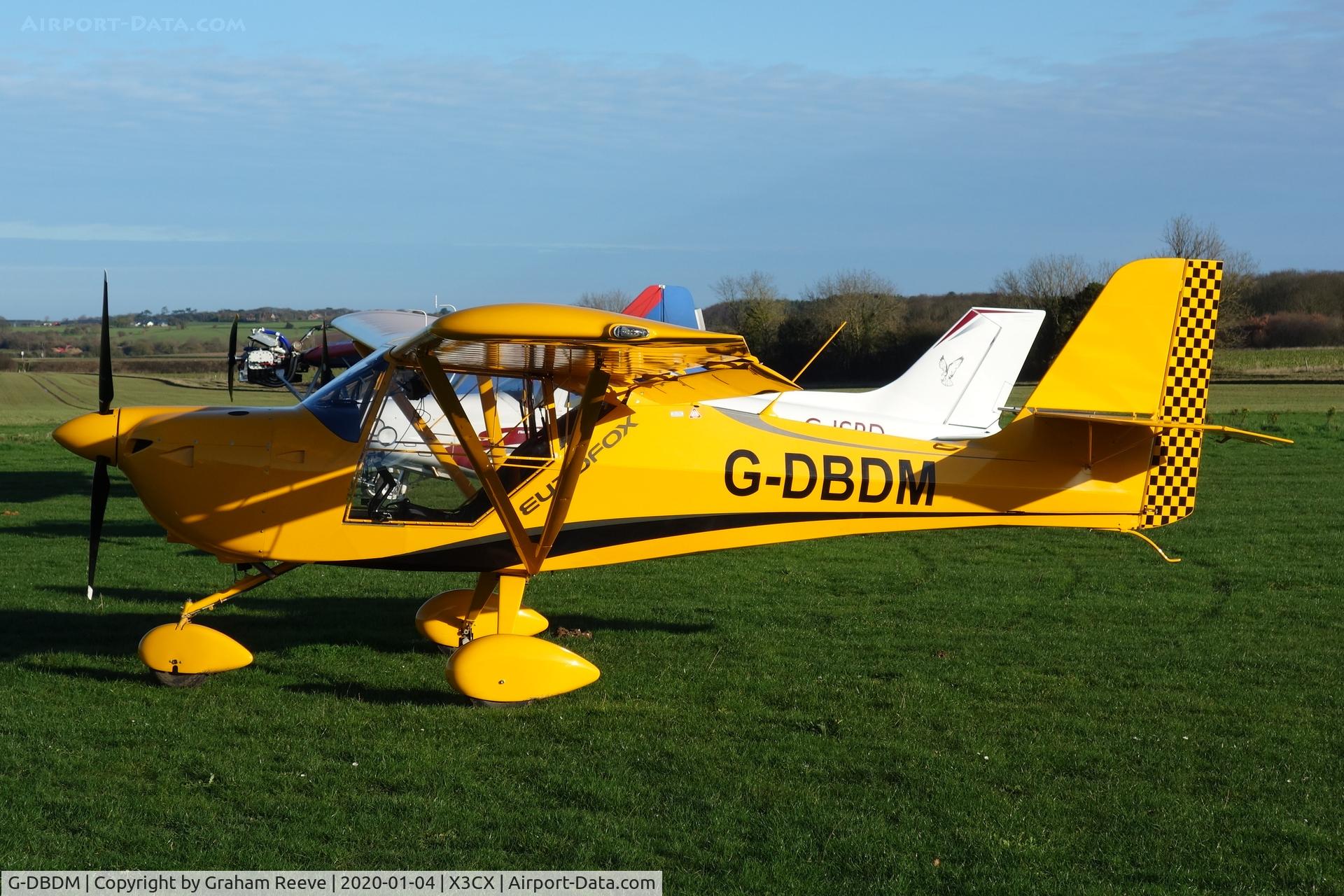 G-DBDM, 2019 Ascent Industries EuroFOX 3K C/N 56919, Parked at Northrepps.