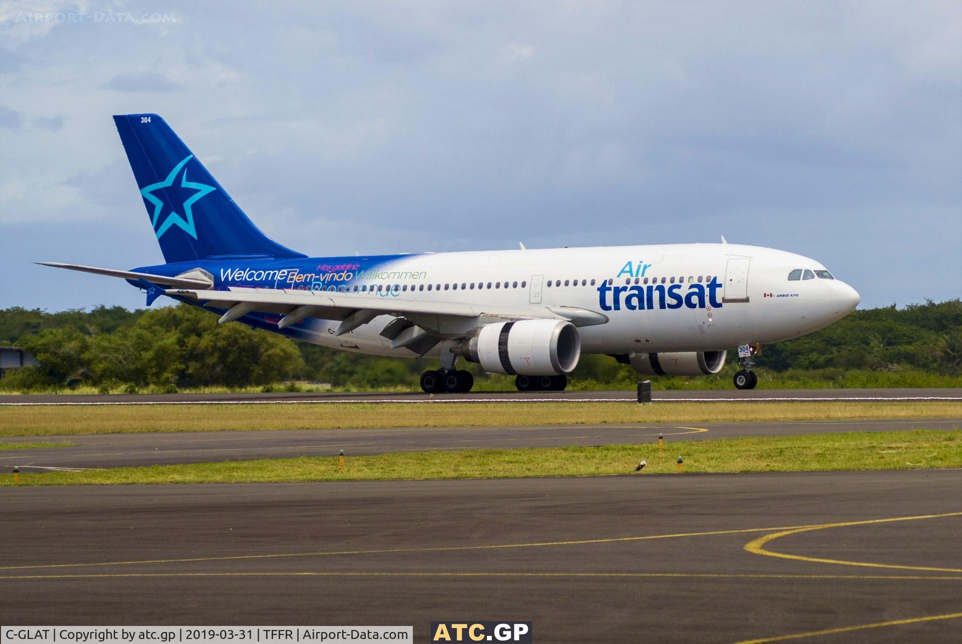 C-GLAT, 1991 Airbus A310-308 C/N 588, A310-308 arriving in Guadeloupe