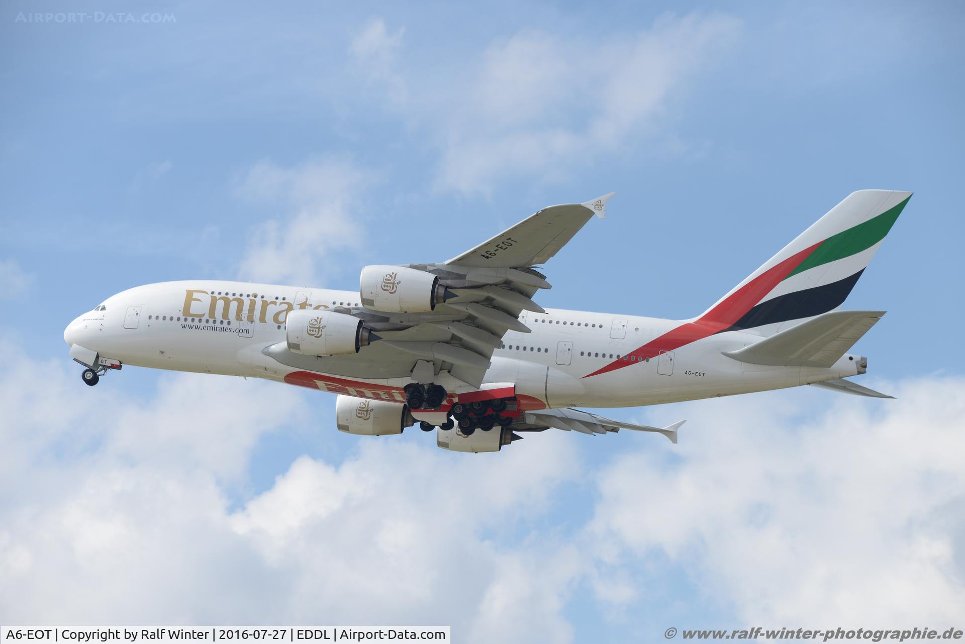 A6-EOT, 2015 Airbus A380-861 C/N 204, Airbus A380-861 - EK UAE Emirates - 204 - A6-EOT - 27.07.2016 - DUS