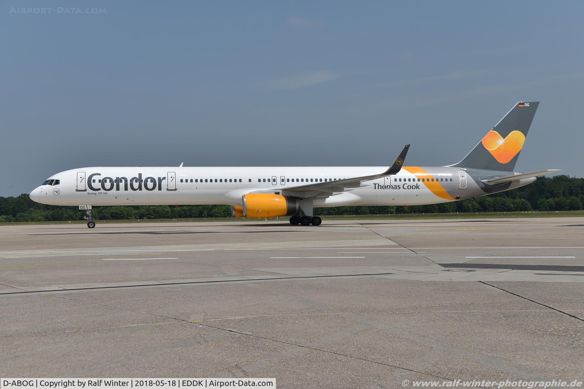 D-ABOG, 1999 Boeing 757-330 C/N 29014, Boeing 757-330(W) - DE CFG Condor - 29014 - D-ABOG - 18.05.2018 - CGN