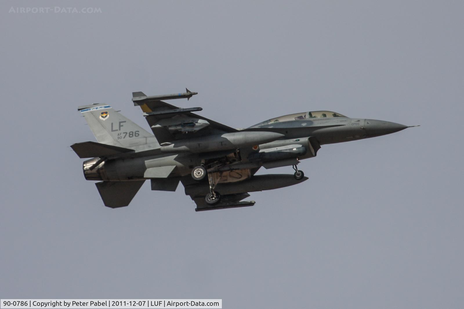 90-0786, 1991 General Dynamics F-16D Fighting Falcon C/N 1D-64, Luke AFB