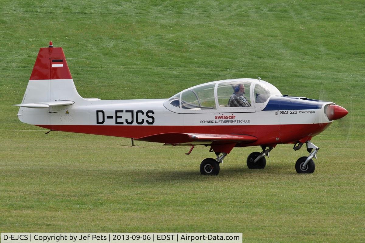 D-EJCS, SIAT 223A-1 Flamingo C/N 016, At Hahnweide.  Former HB-EVM and D-ENBM.