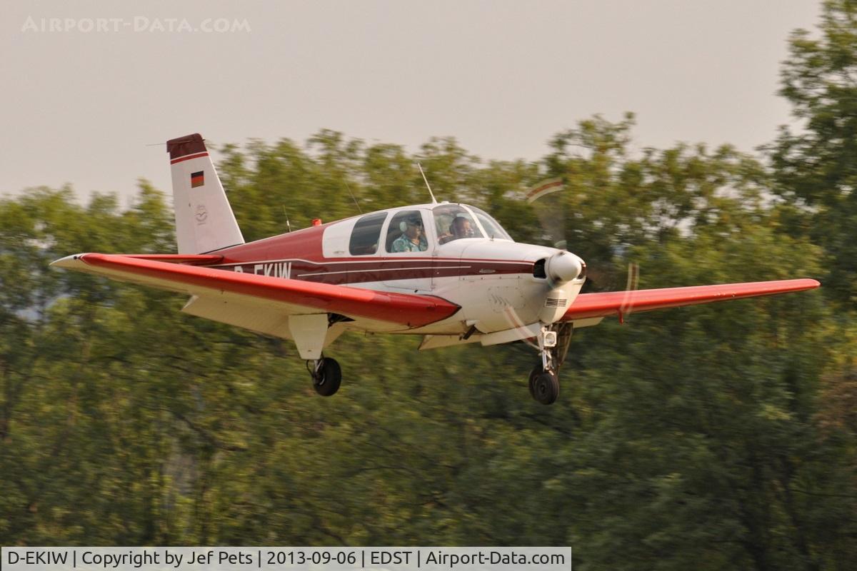 D-EKIW, Beech 35-C33 Debonair Debonair C/N CD-180, Landing at Hahnweide. Crashed on 2016-03-18.
