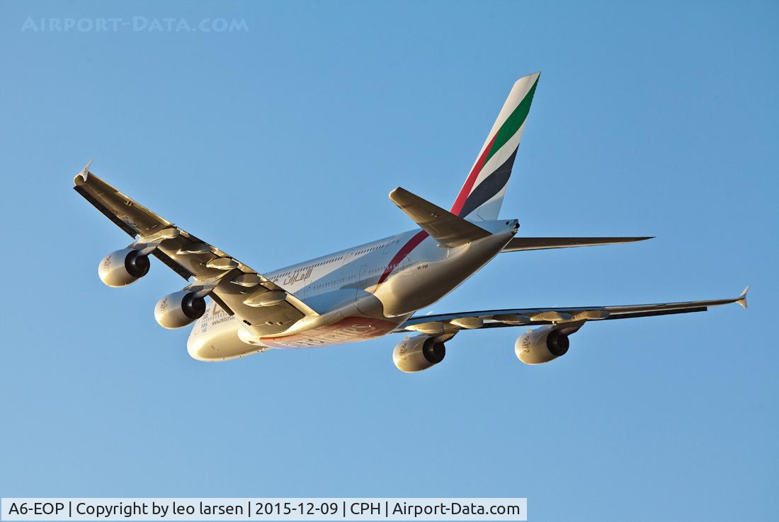 A6-EOP, 2015 Airbus A380-861 C/N 200, Copenhagen 9.12.2015