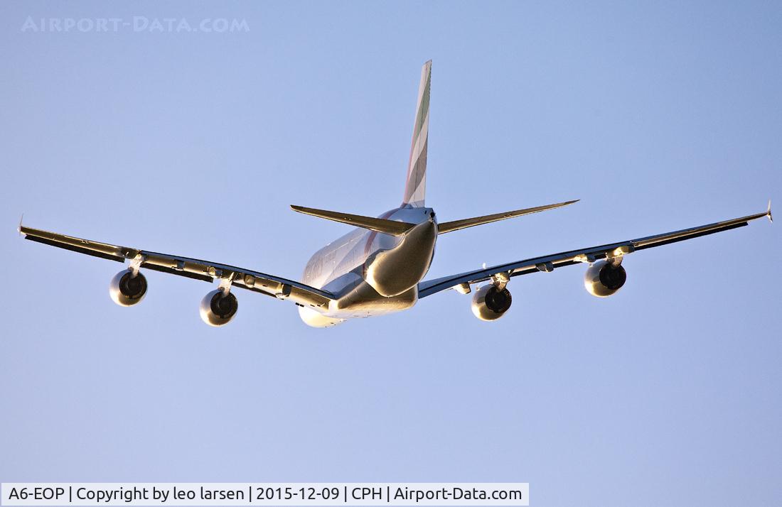 A6-EOP, 2015 Airbus A380-861 C/N 200, Copenhagen 9.12.2015