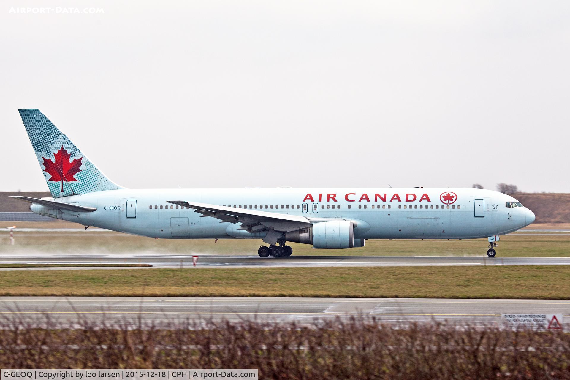 C-GEOQ, 1999 Boeing 767-375/ER C/N 30112, Copenhagen 18.12.2015