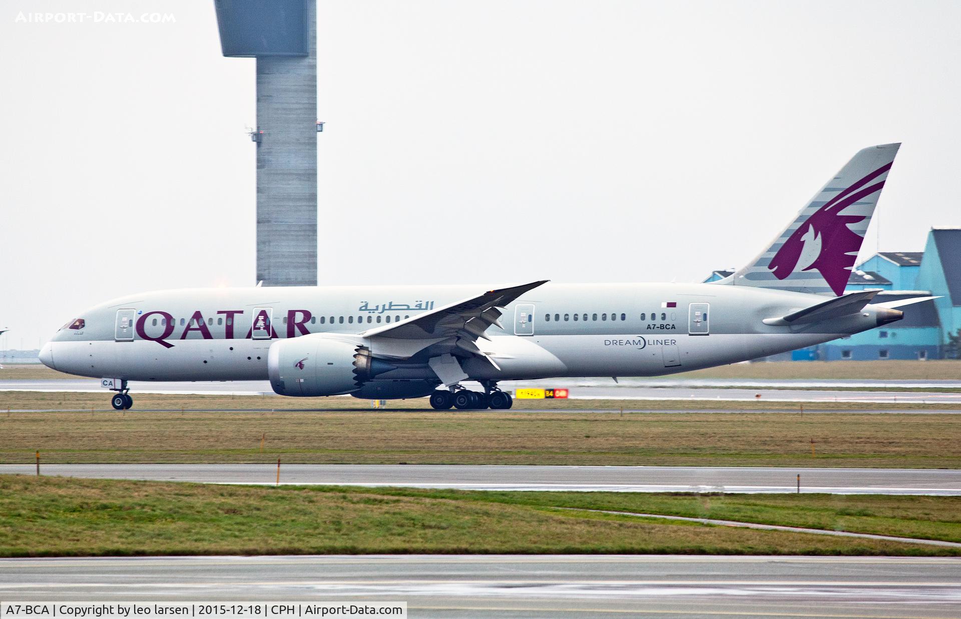 A7-BCA, 2012 Boeing 787-8 Dreamliner C/N 38319, Copenhagen 18.12.2015