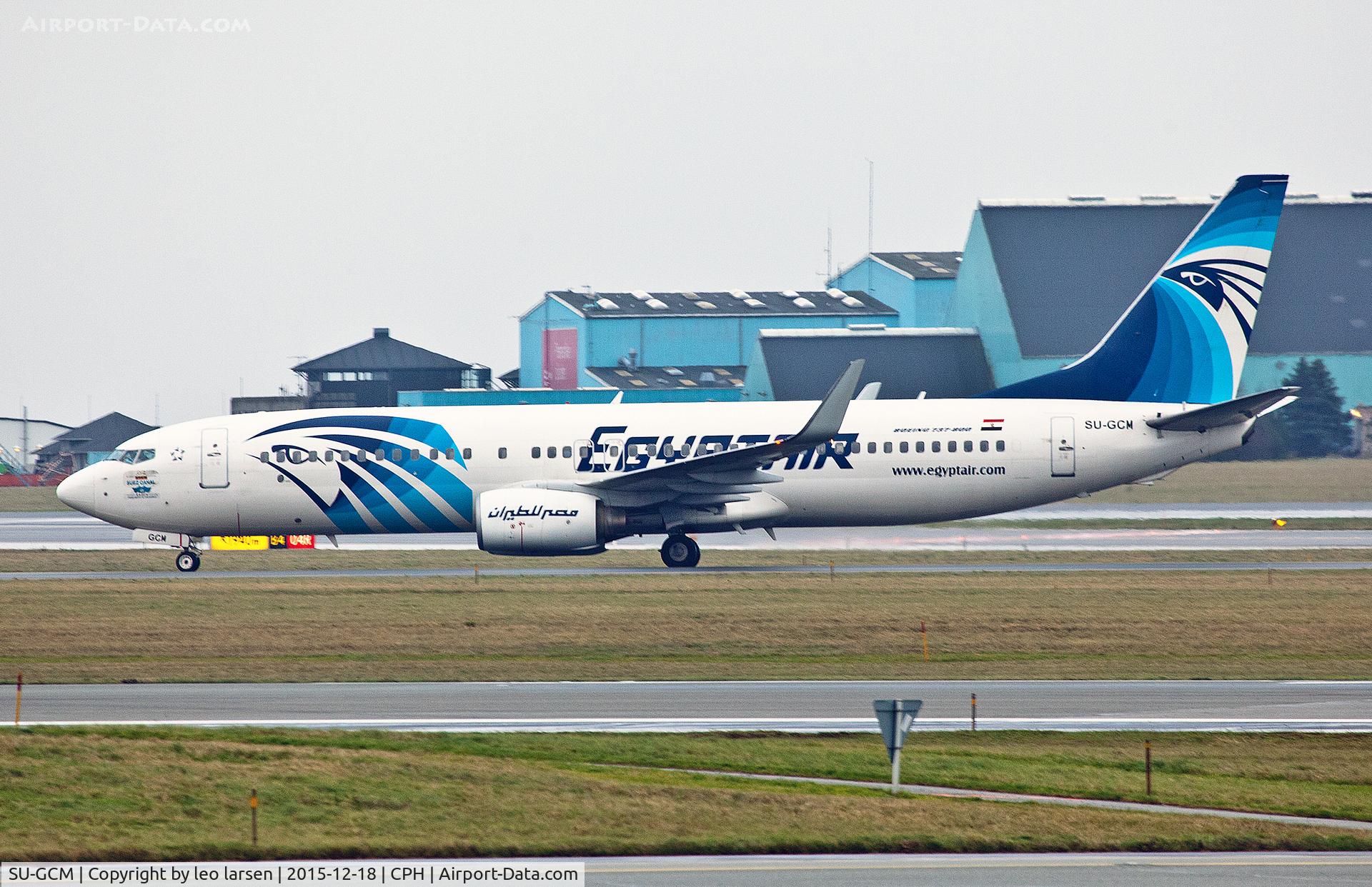 SU-GCM, 2006 Boeing 737-866 C/N 35558, Copenhagen 18.12.2015