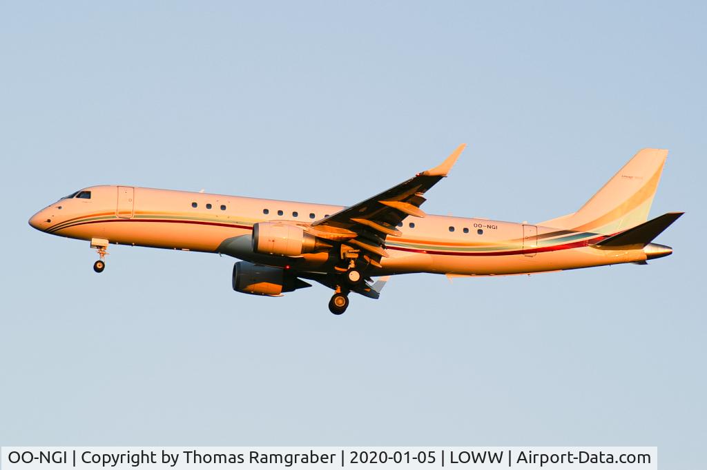 OO-NGI, 2013 Embraer ERJ-190-100ECJ Lineage 1000 C/N 19000611, Flying Service Embraer 190 Lineage 1000