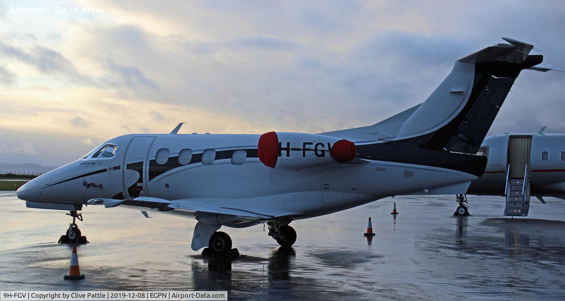 9H-FGV, 2010 Embraer EMB-500 Phenom 100 C/N 50000193, At Dundee
