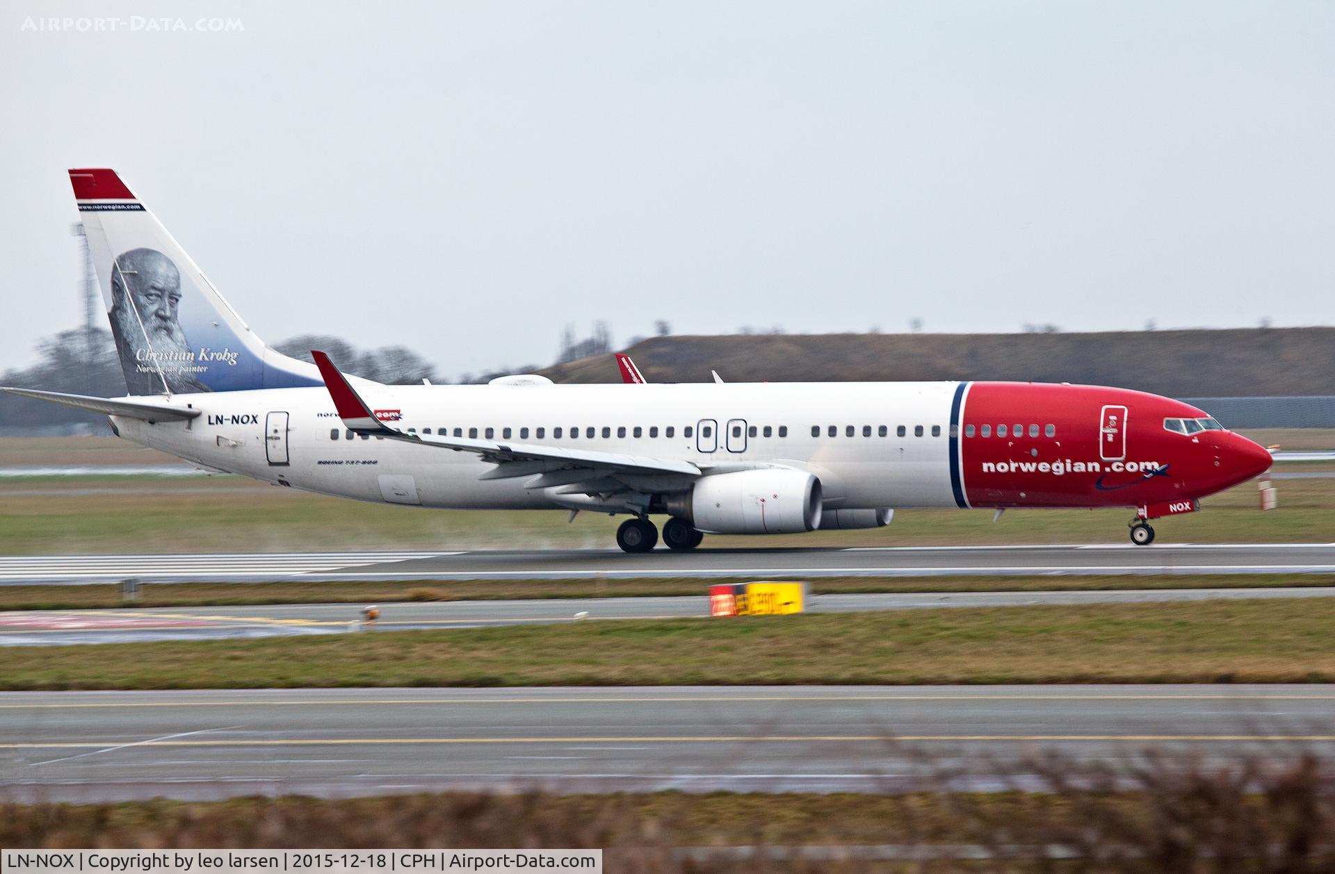 LN-NOX, 2010 Boeing 737-8JP C/N 37818, Copenhagen 18.12.2015