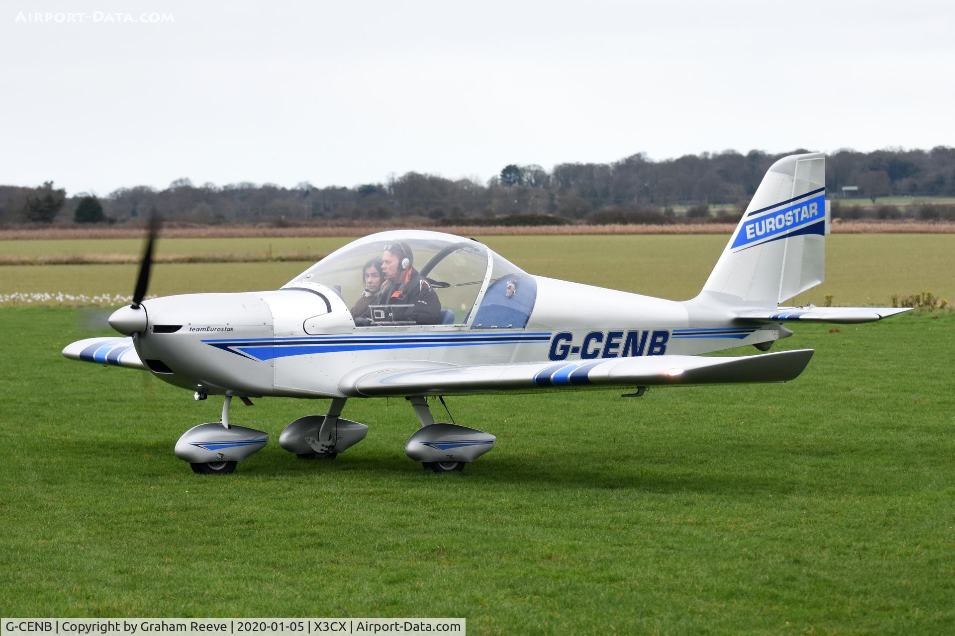 G-CENB, 2007 Cosmik EV-97 TeamEurostar UK C/N 2913, Just landed at Northrepps.