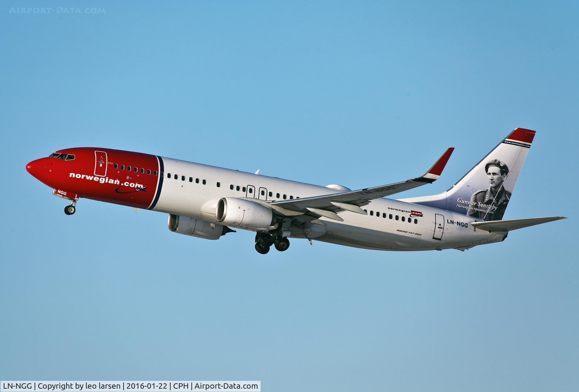 LN-NGG, 2012 Boeing 737-8JP C/N 39018, Copenhagen 22.1.2016