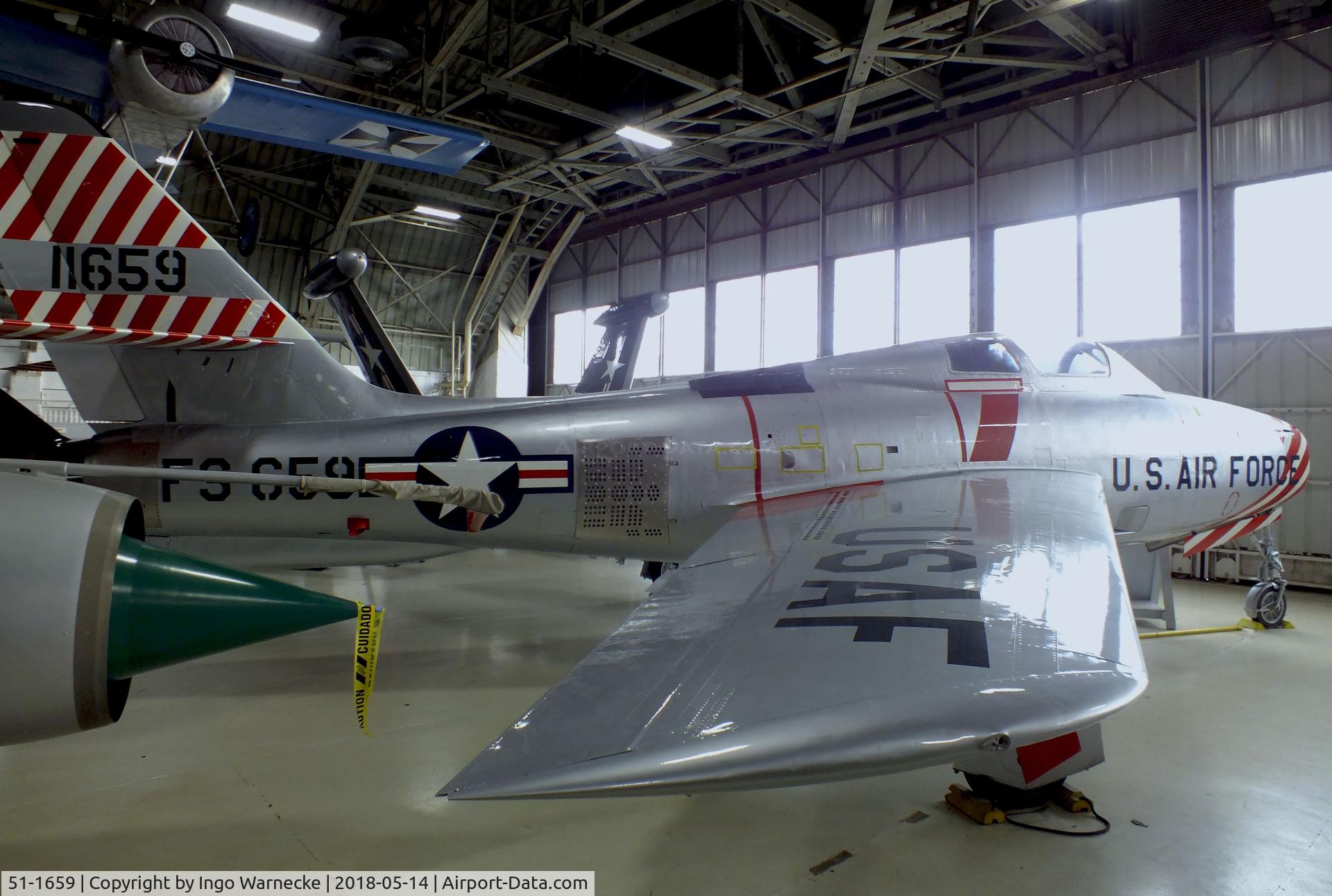 51-1659, 1951 Republic F-84F Thunderstreak C/N unknown_51-1659, Republic F-84F Thunderstreak at the Combat Air Museum, Topeka KS