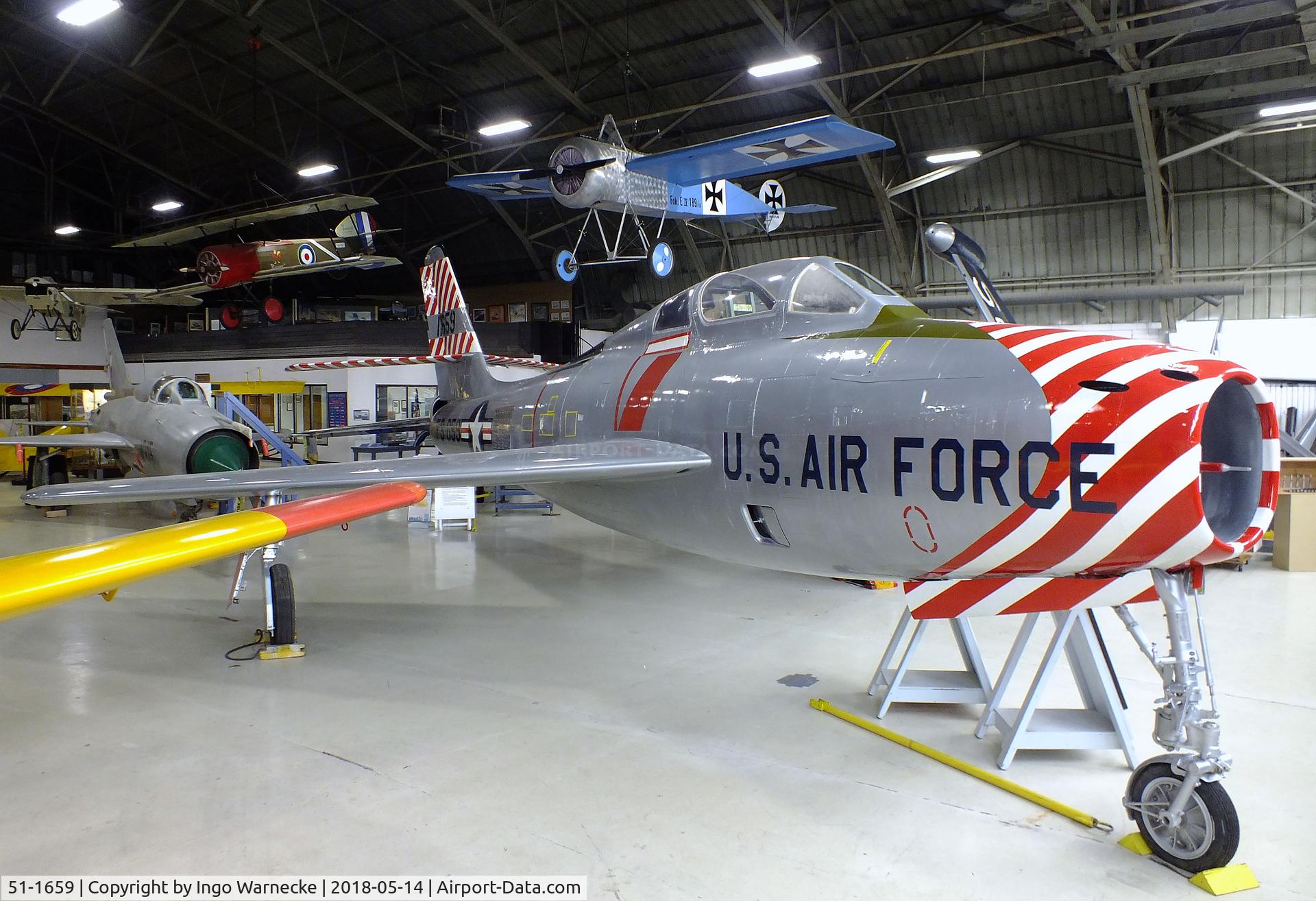 51-1659, 1951 Republic F-84F Thunderstreak C/N unknown_51-1659, Republic F-84F Thunderstreak at the Combat Air Museum, Topeka KS