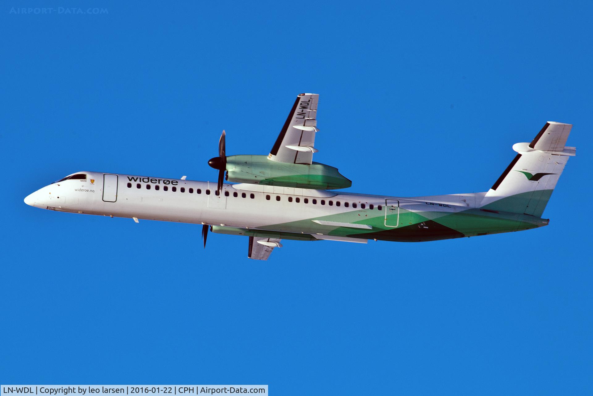 LN-WDL, 2011 De Havilland Canada DHC-8-402Q Dash 8 C/N 4392, Copenhagen 22.1.2016