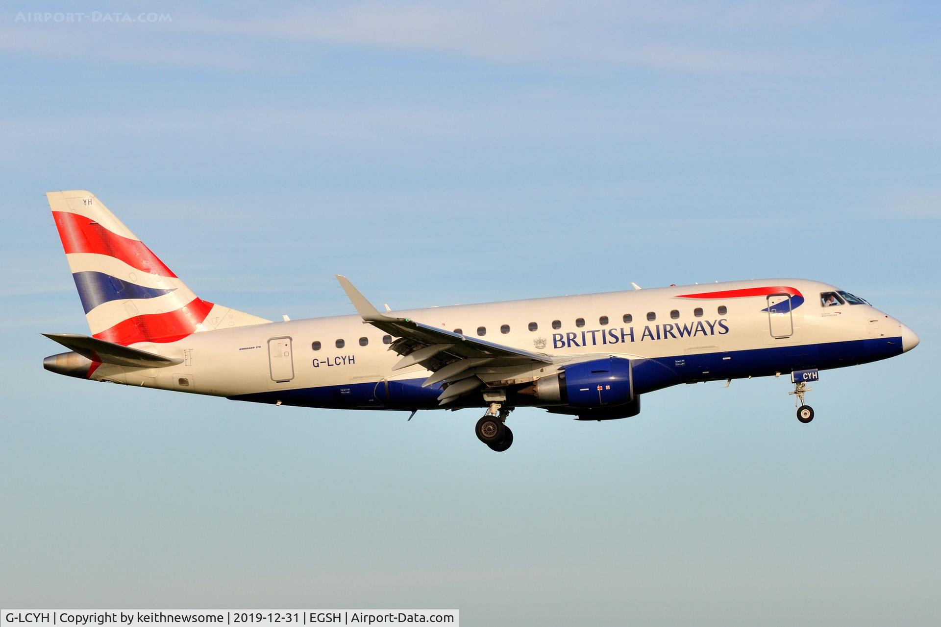 G-LCYH, 2009 Embraer 170STD (ERJ-170-100STD) C/N 17000302, Crew training detail from London City.