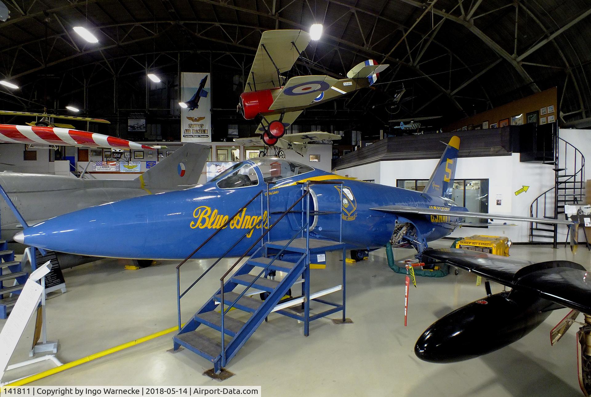 141811, 1957 Grumman F11F-1 C/N 128, Grumman F11F-1 Tiger at the Combat Air Museum, Topeka KS