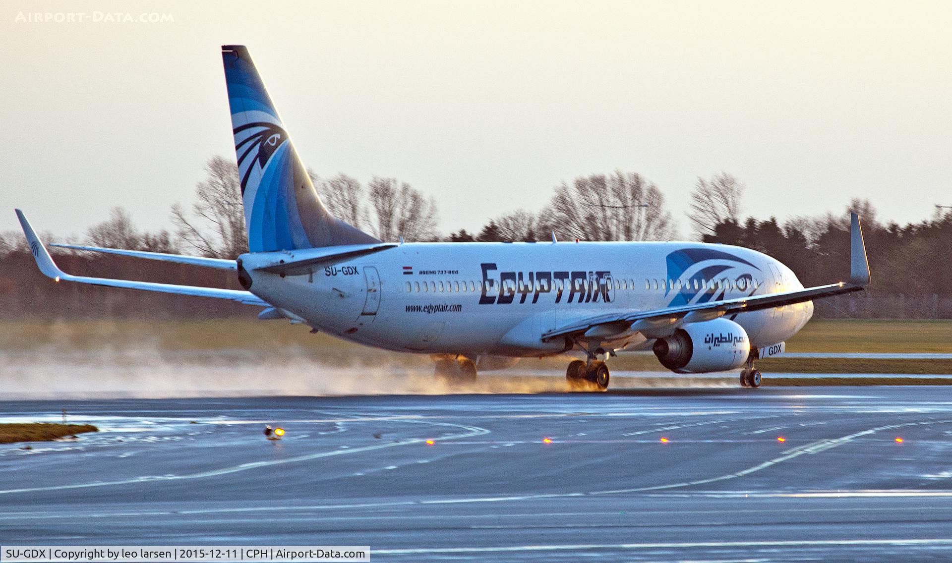 SU-GDX, 2010 Boeing 737-866 C/N 40757, Copenhagen 11.12.2015