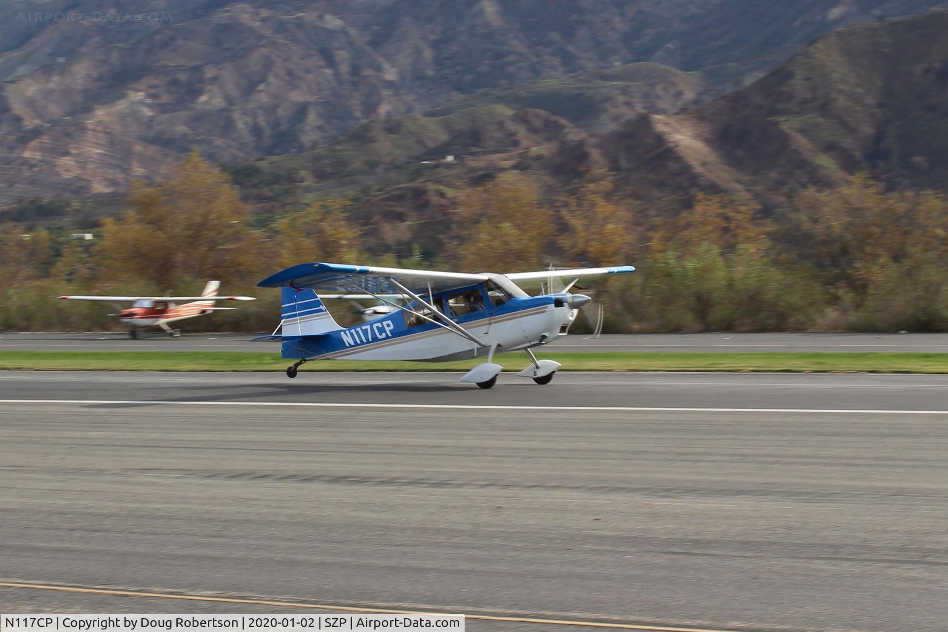 N117CP, American Champion 7GCBC Citabria C/N 1275-99, 1999 American Champion 7GCBC CITABRIA, Lycoming O-320 150 Hp, takeoff roll Rwy 22