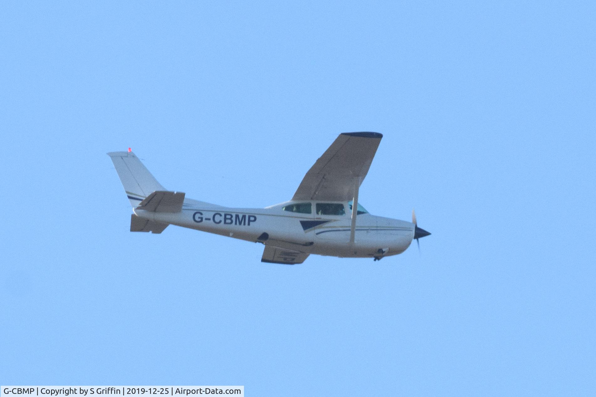 G-CBMP, 1980 Cessna R182 Skylane RG C/N R182-01325, Seen over North Norfolk on 25/12/2019.