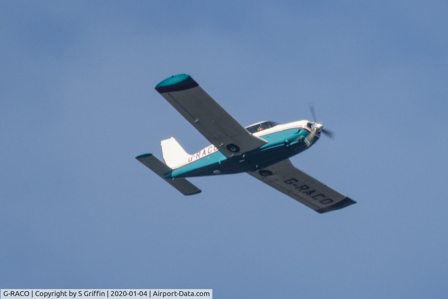 G-RACO, 1975 Piper PA-28R-200 Cherokee Arrow C/N 28R-7535300, Over Holkham Hall, Norfolk, England.