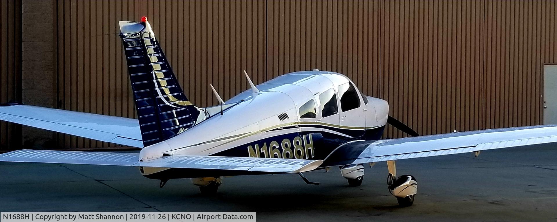 N1688H, 1977 Piper PA-28-181 C/N 28-7790332, At Chino Airport