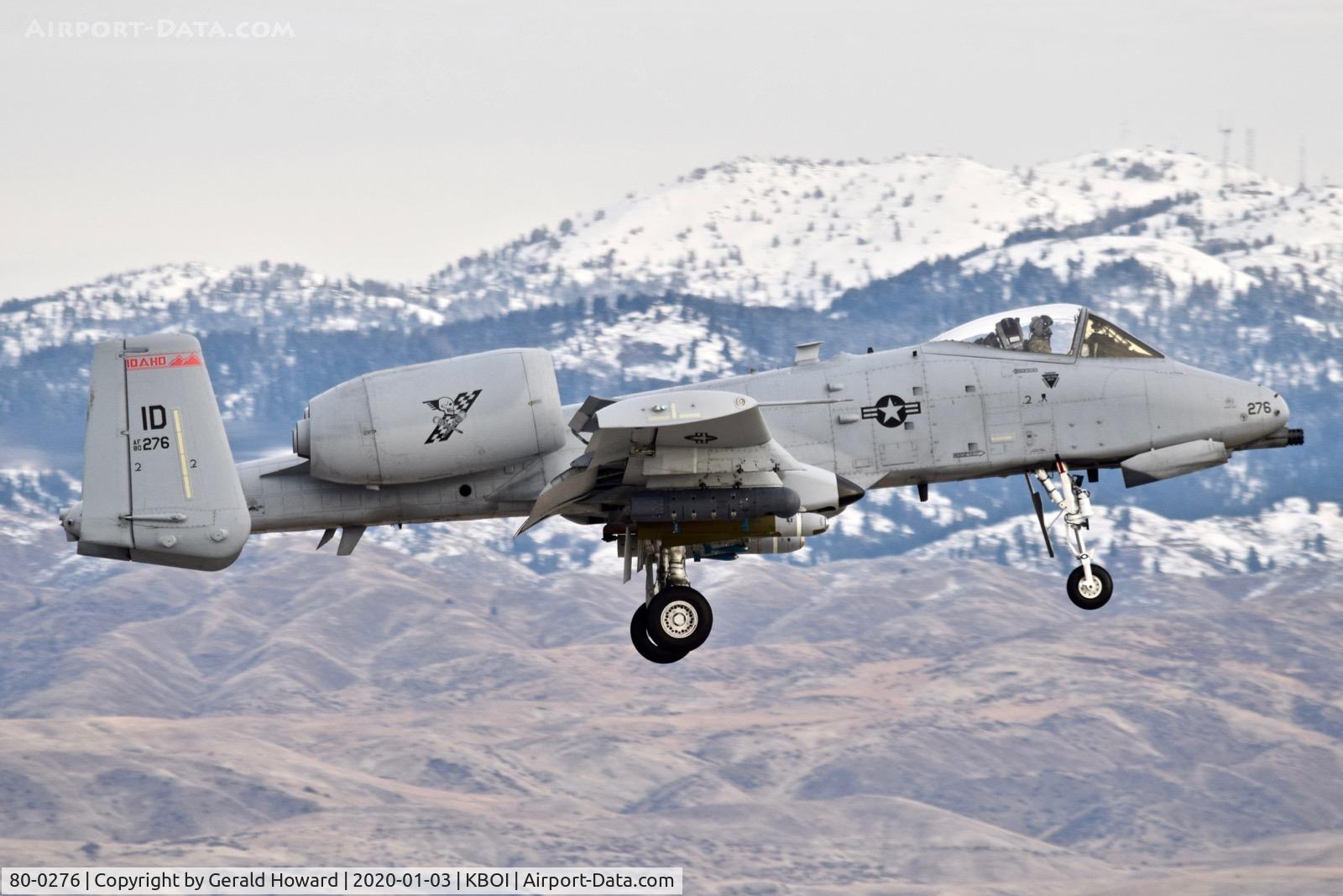 80-0276, 1980 Fairchild Republic A-10C Thunderbolt II C/N A10-0626, Landing 10R.